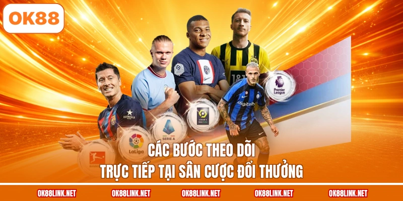 Các bước theo dõi trực tiếp tại sân cược đổi thưởng