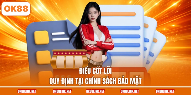 Điều cốt lõi quy định tại chính sách bảo mật