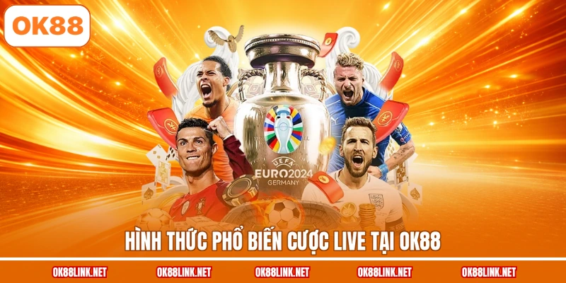 Hình thức phổ biến cược live tại OK88